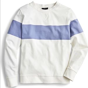 NWT J Crew Colorblock Pullover Top Sweatshirt S